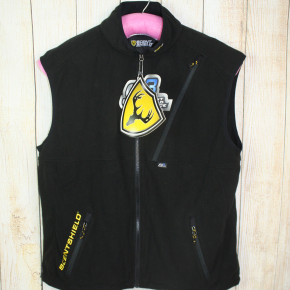 Scent Shield Odor Blocker Black Polar Hunting Vest - Picture 1 of 5